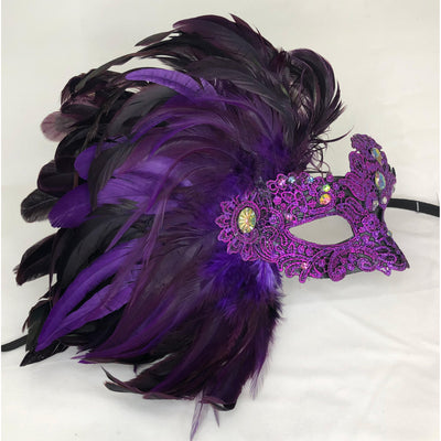Mask Purple (Side Feathers)