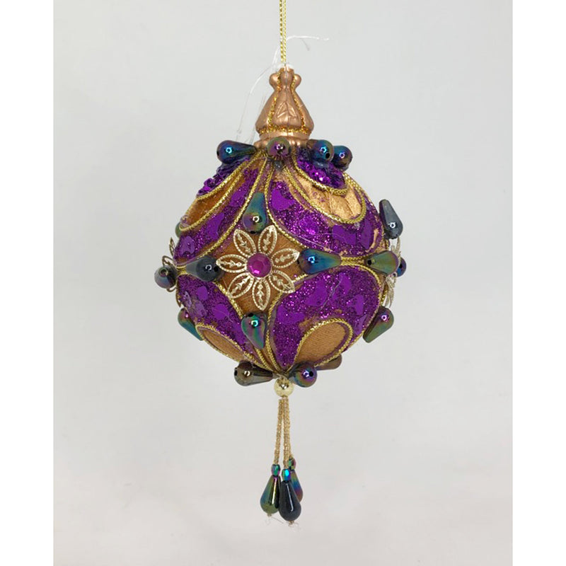 Ornament (purple/gold/embellished)