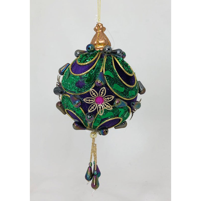 Ornament (purple/green/embellished)
