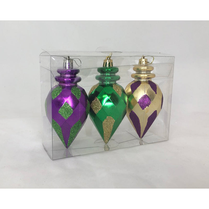 Set of 3 ornaments (4.5" high)