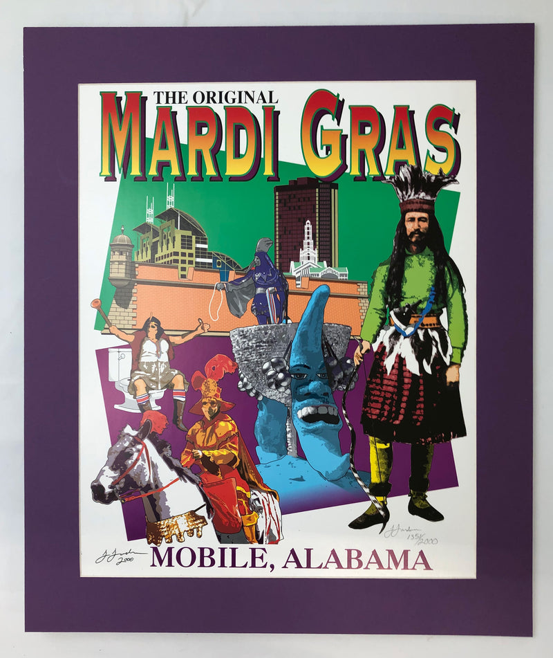 Mardi Gras Poster Year 2000