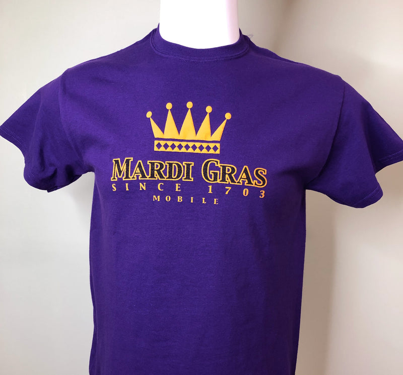 1703 Mari Gras 2 Shirt - Purple (Short Sleeve)