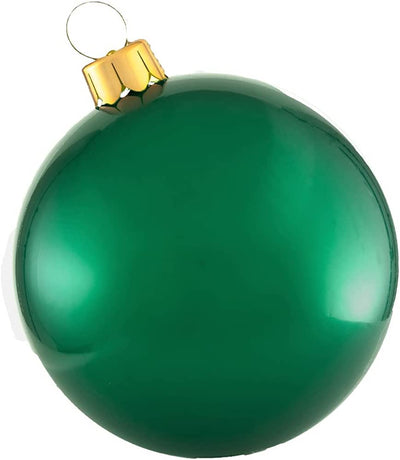 vintage green 18" inflatable ornament