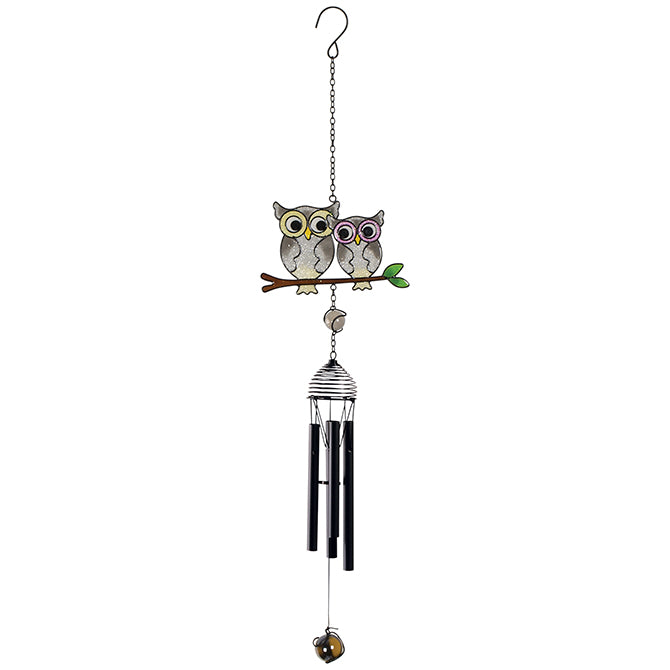 Mini Owls on Branch Wind Chime